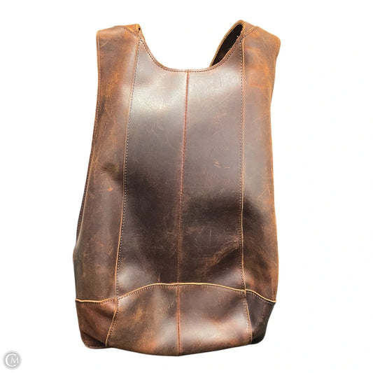 Backpack Leather By Clothes Mentor, Size: Medium