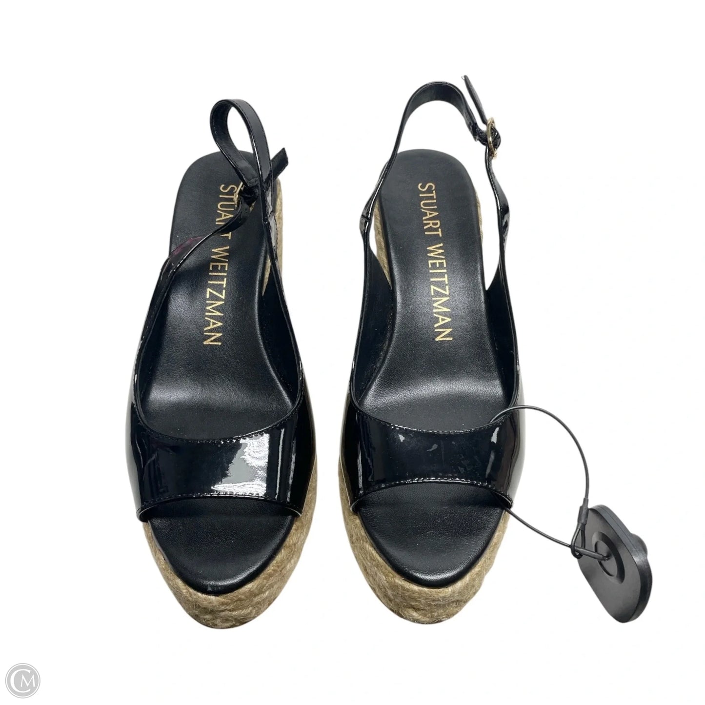 Sandals Designer By Stuart Weitzman In Black & Tan, Size: 8