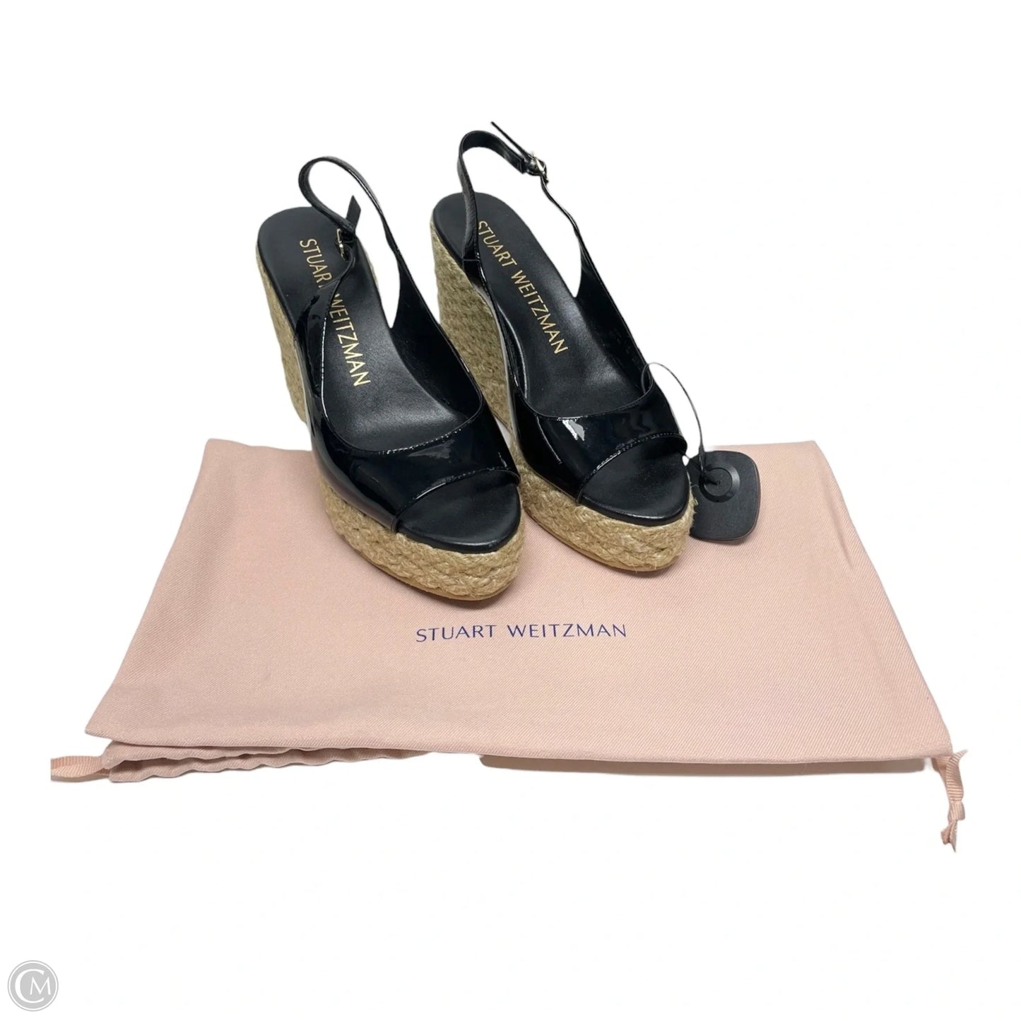 Sandals Designer By Stuart Weitzman In Black & Tan, Size: 8