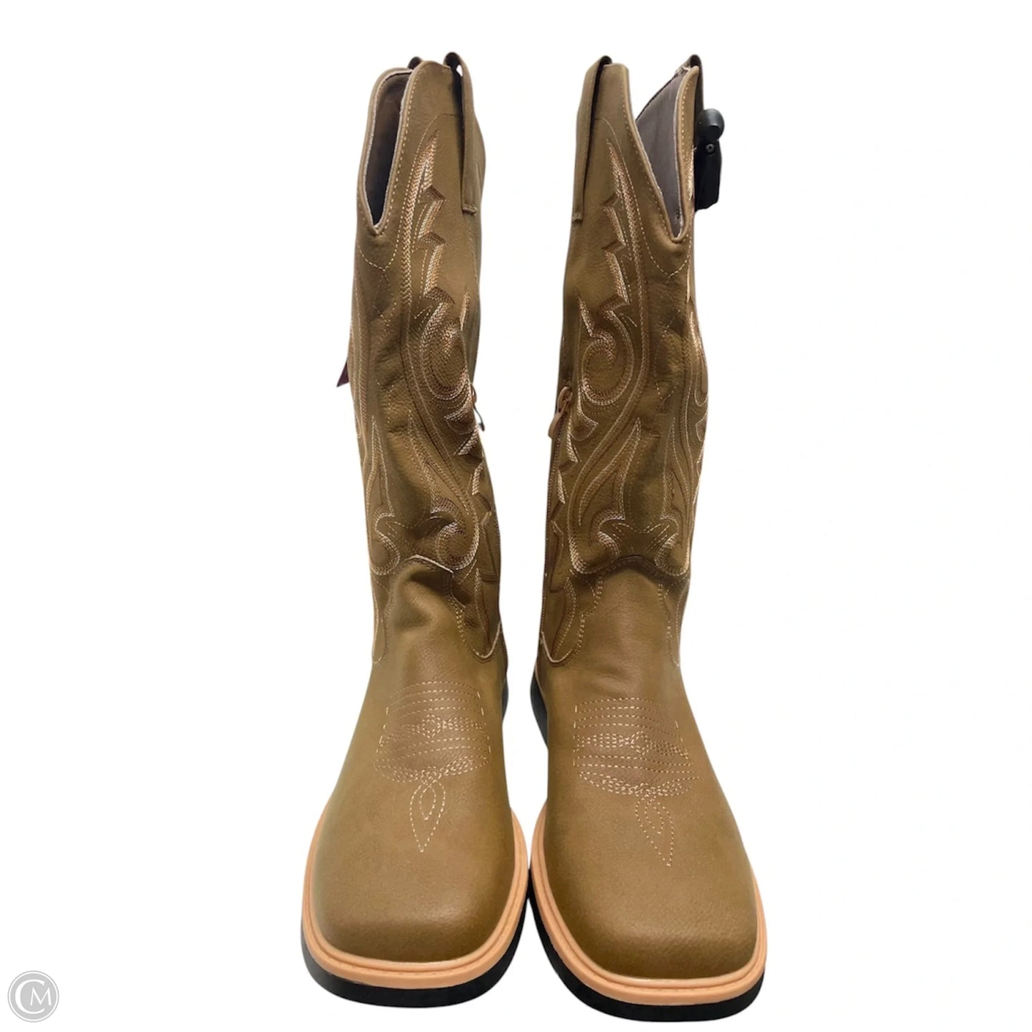 Boots Western By Clothes Mentor In Bronze, Size: 9