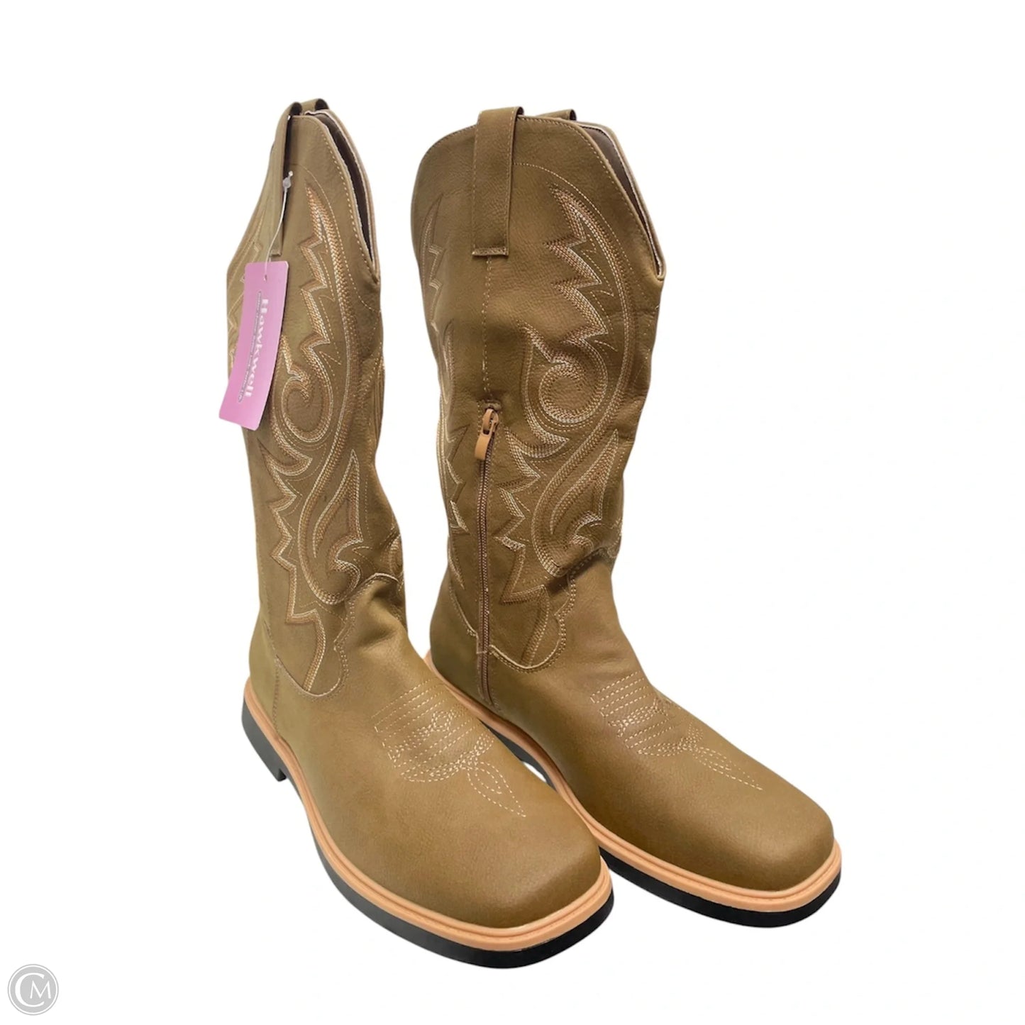 Boots Western By Clothes Mentor In Bronze, Size: 9