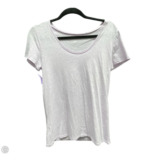 Top Short Sleeve Basic By Loft In Purple, Size: Xs