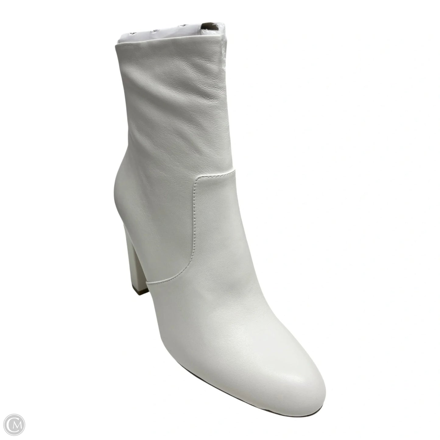 Boots Ankle Heels By Steve Madden In White, Size: 9