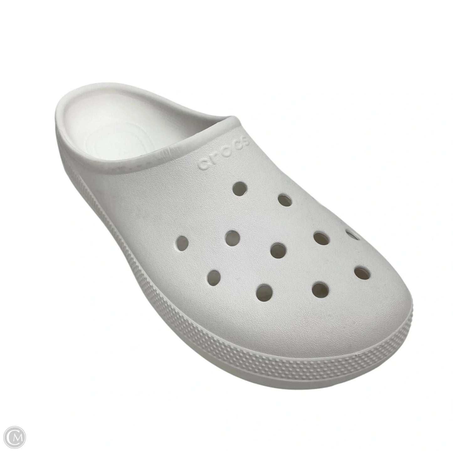 Sandals Flats By Crocs In White, Size: 8