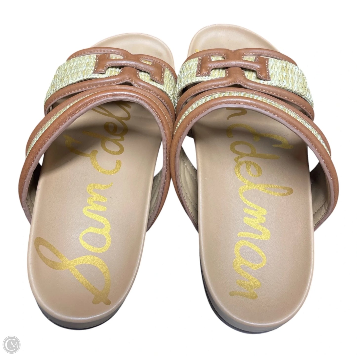 Sandals Flats By Sam Edelman In Brown & Tan, Size: 8