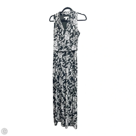 Dress Casual Maxi By White House Black Market In Black & White, Size: Xs