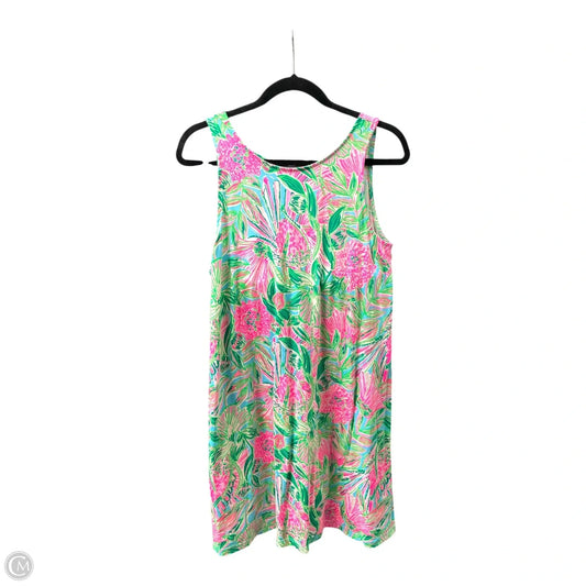 Dress Casual Short By Lilly Pulitzer In Green & Pink, Size: S