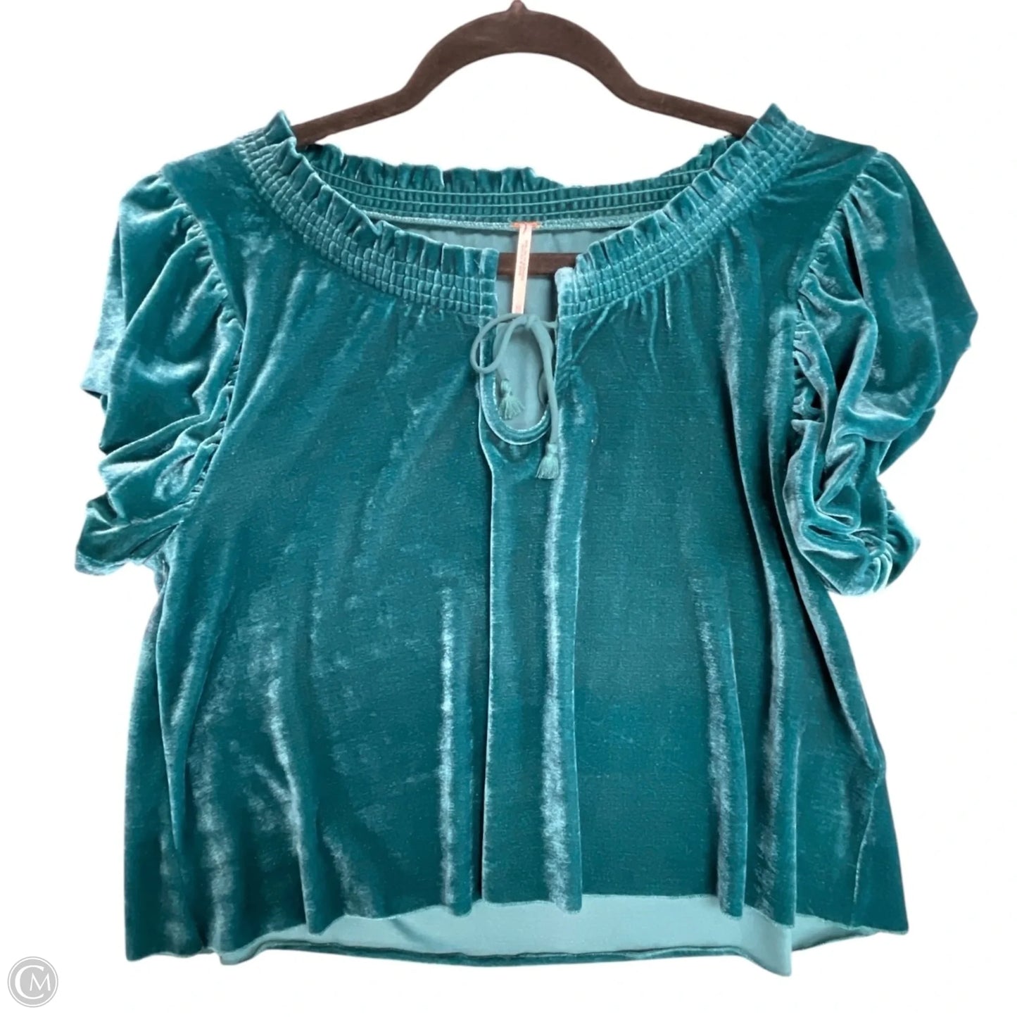 Top Short Sleeve By Free People In Blue, Size: Xs