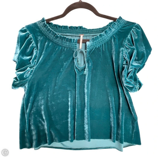 Top Short Sleeve By Free People In Blue, Size: Xs