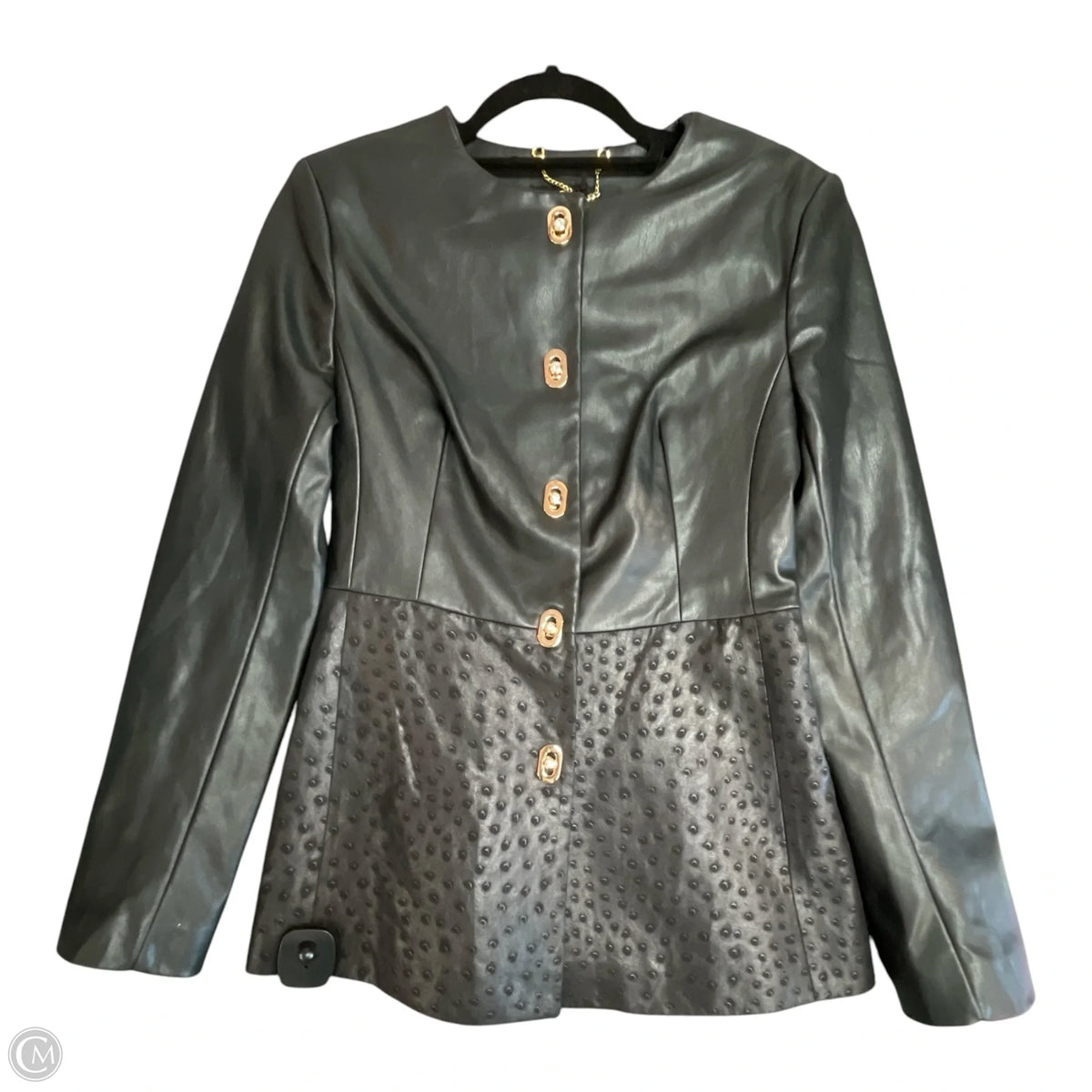 Jacket Leather By AMNESIA In Black, Size: S