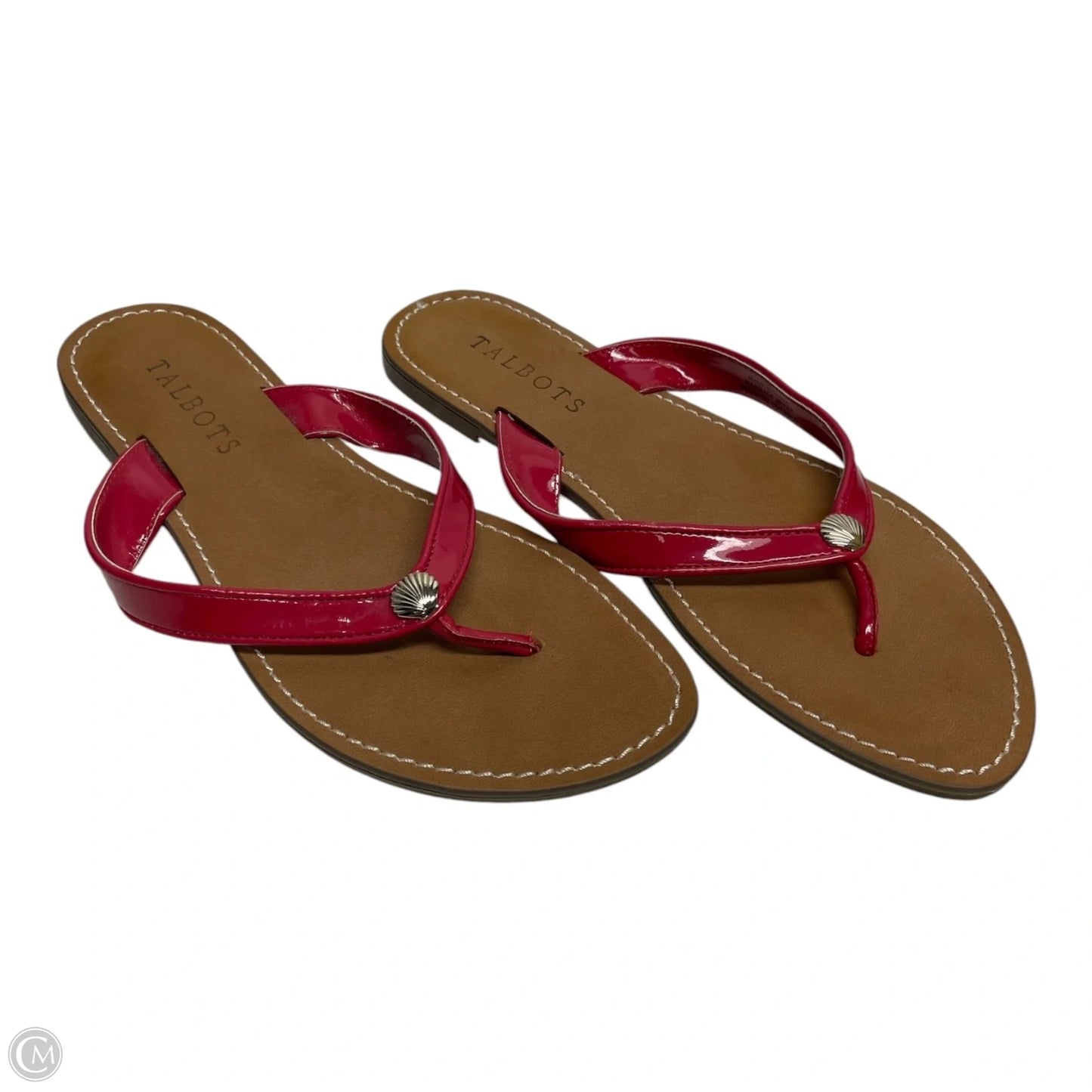 Sandals Flip Flops By Talbots In Brown & Red, Size: 7