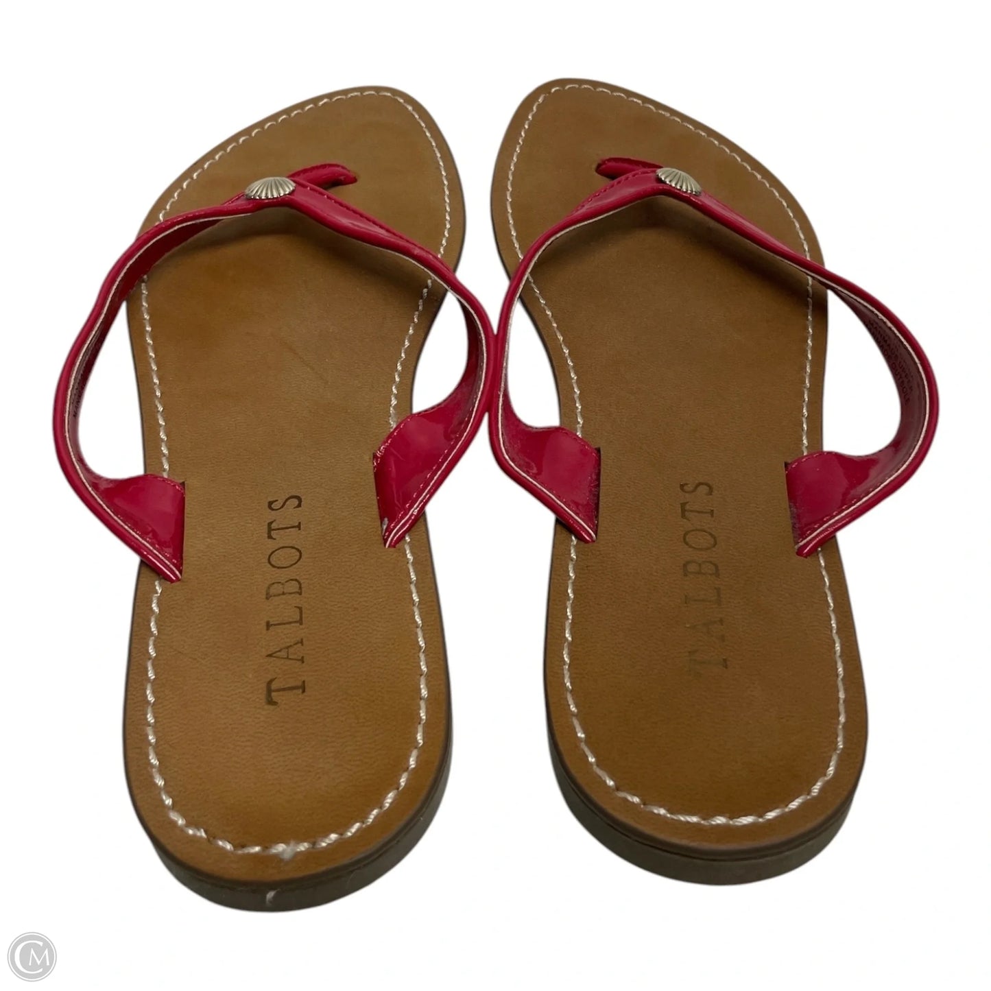Sandals Flip Flops By Talbots In Brown & Red, Size: 7