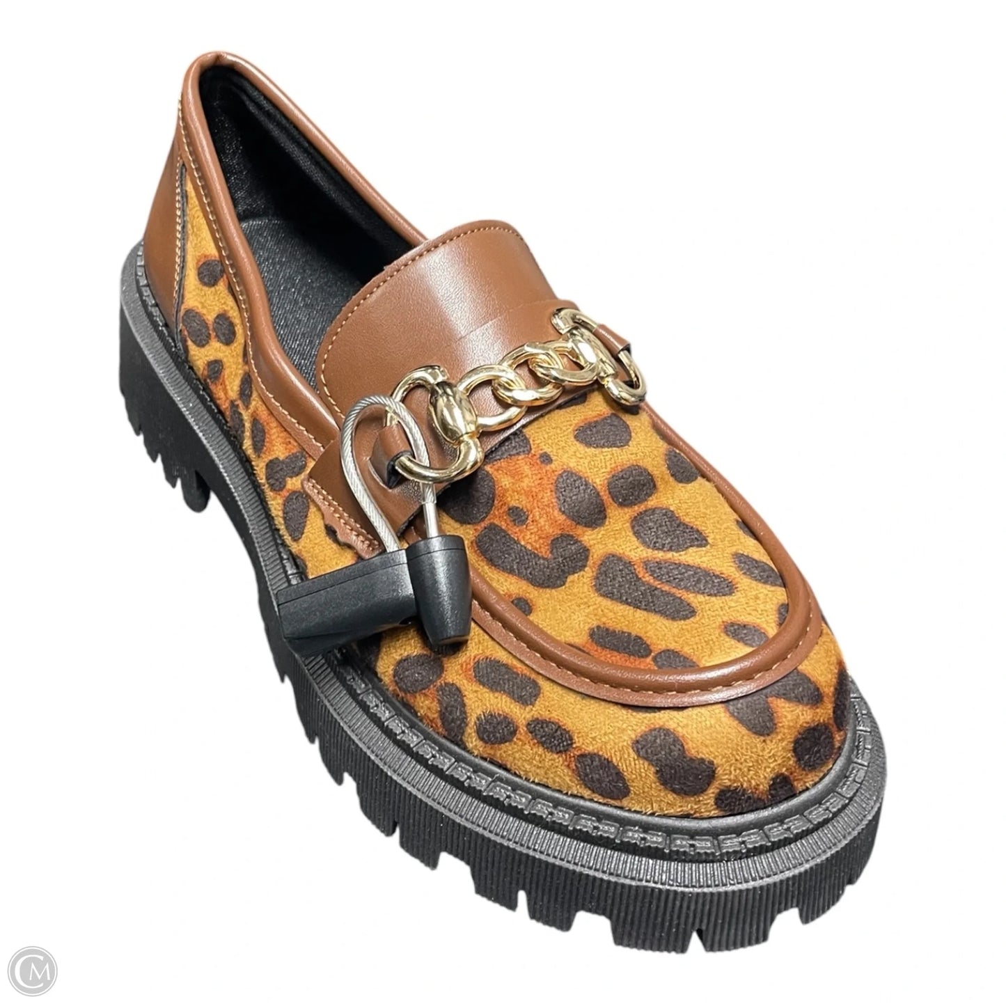 Shoes Flats By Clothes Mentor In Leopard Print, Size: 7.5