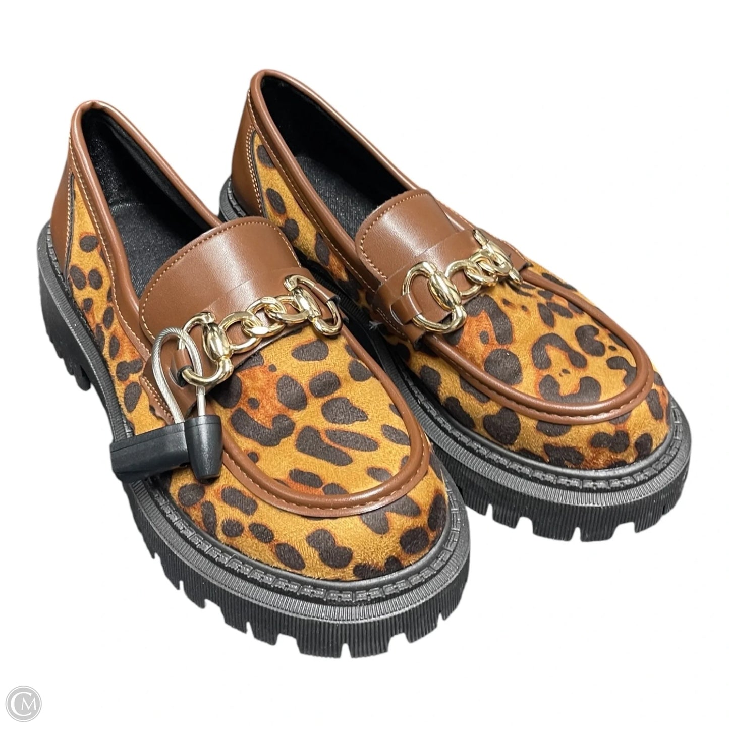 Shoes Flats By Clothes Mentor In Leopard Print, Size: 7.5