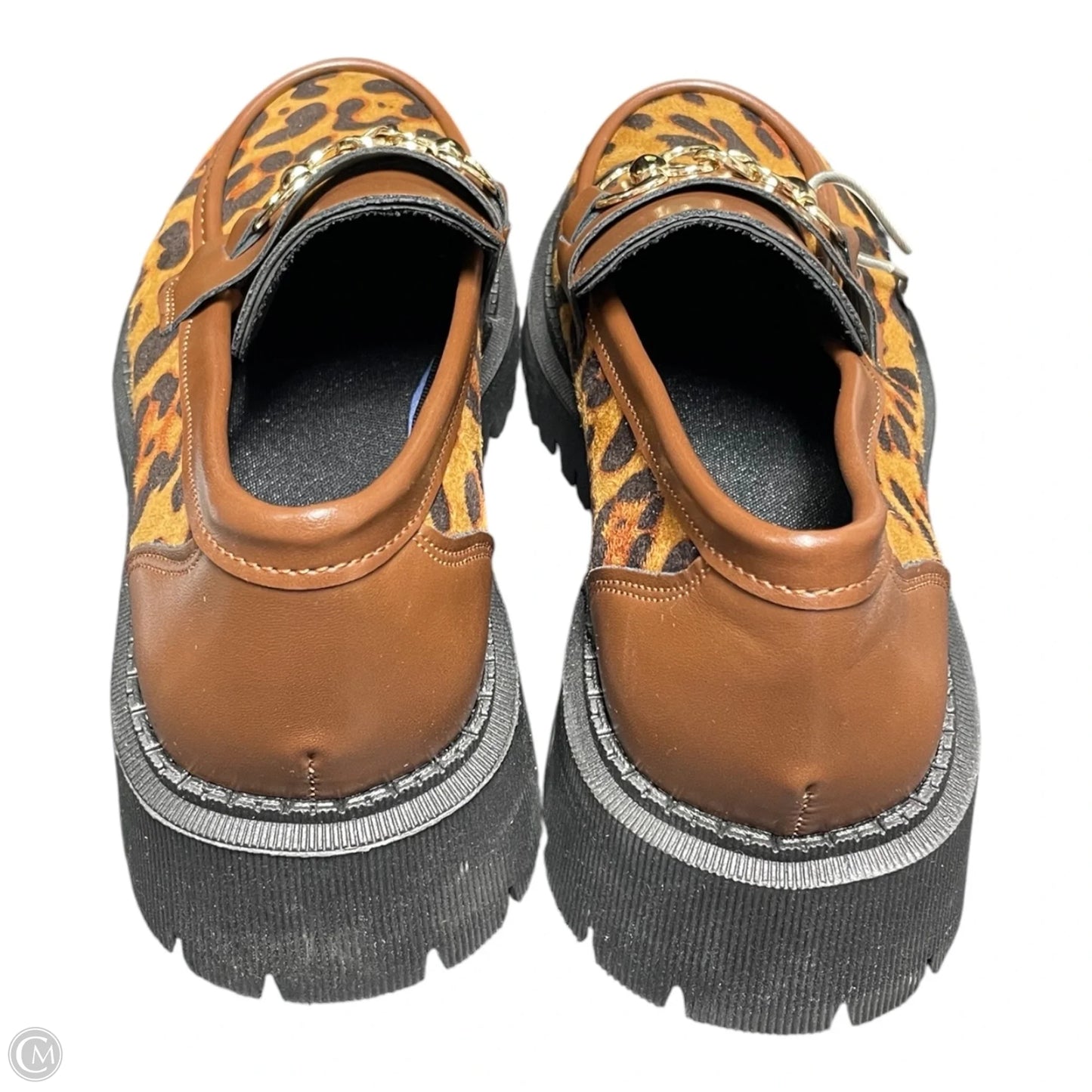 Shoes Flats By Clothes Mentor In Leopard Print, Size: 7.5