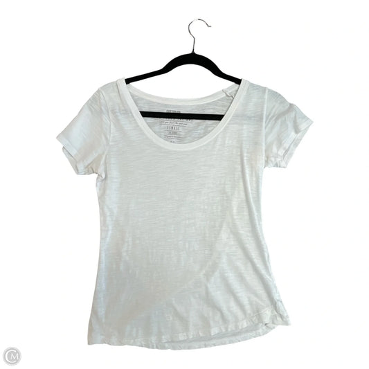 Top Short Sleeve Basic By Kirkland In White, Size: Xs