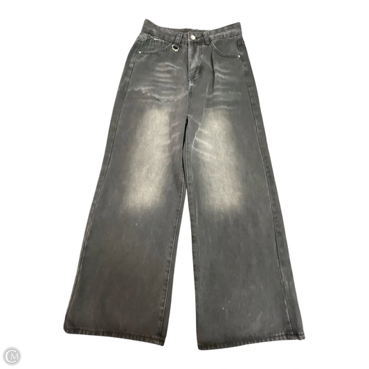 Jeans Wide Leg By Clothes Mentor In Black, Size: L