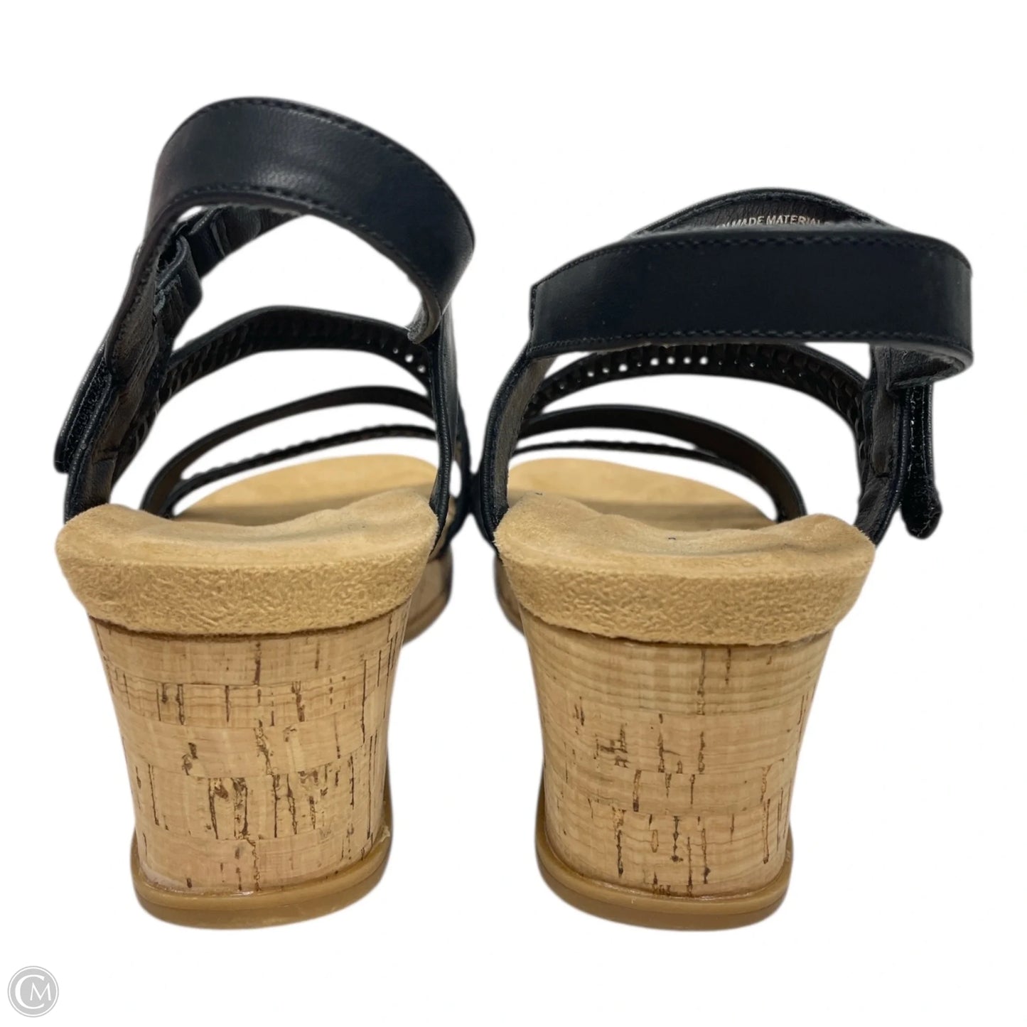 Sandals Flats By Bare Traps In Black & Brown, Size: 9.5