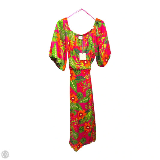 Dress Casual Maxi By Dress Forum In Tropical Print, Size: L