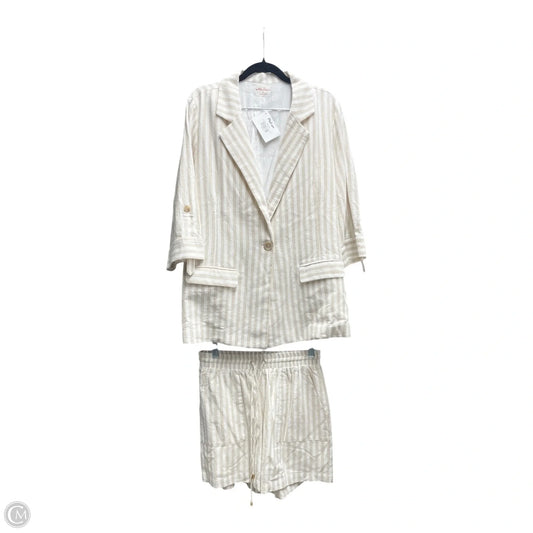 Shorts Set By Allie Rose In Striped Pattern, Size: M