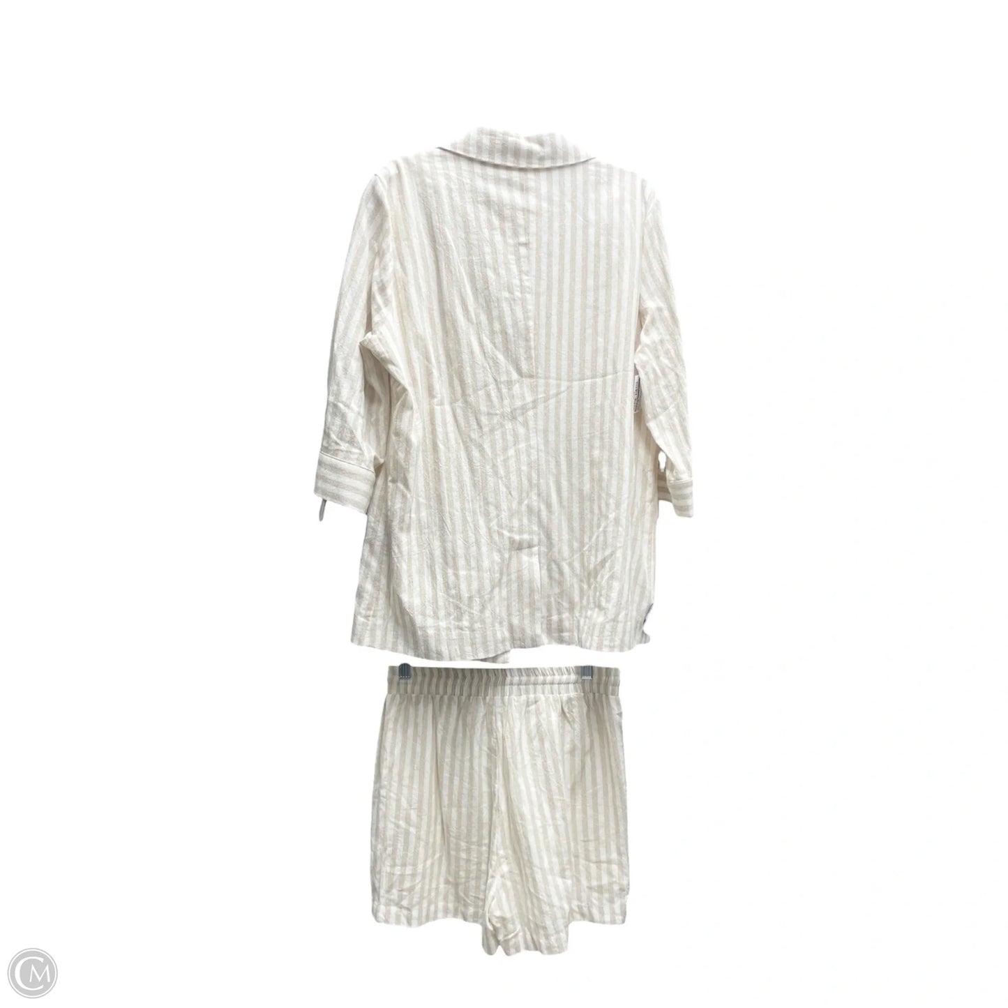 Shorts Set By Allie Rose In Striped Pattern, Size: M