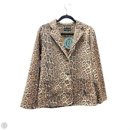 Blazer By STERLING CREEK In Leopard Print, Size: S