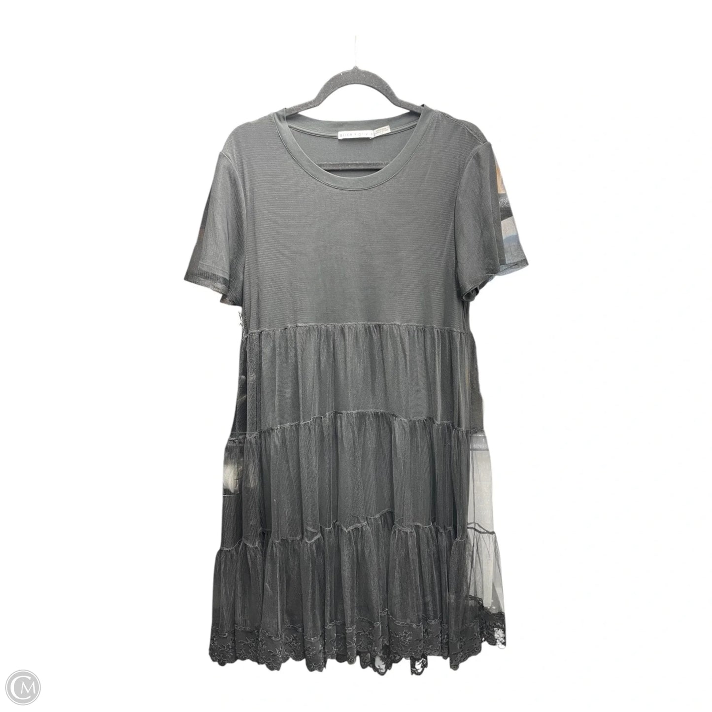 Dress Designer By Alice + Olivia In Black, Size: L