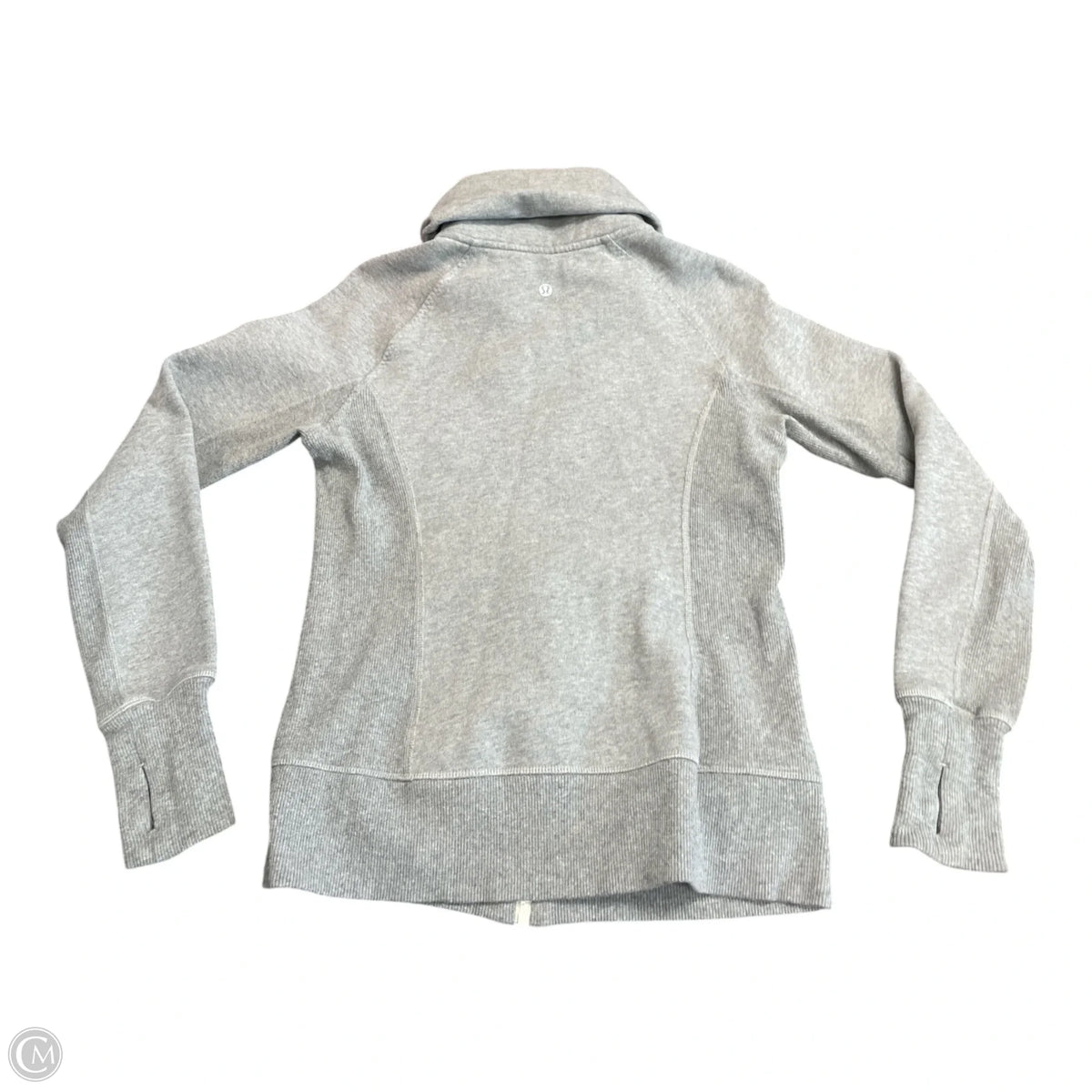 Athletic Jacket By Lululemon In Grey, Size: Xs