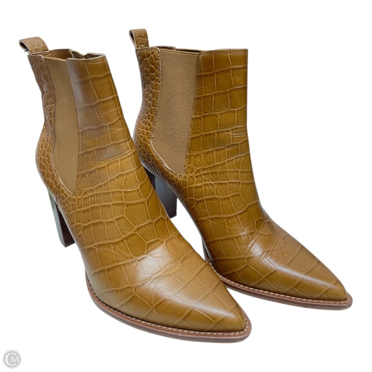 Boots Ankle Heels By Vince Camuto In Brown, Size: 11