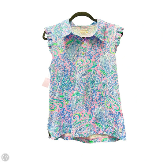 Athletic Top Short Sleeve By Lilly Pulitzer In Multi-colored, Size: L