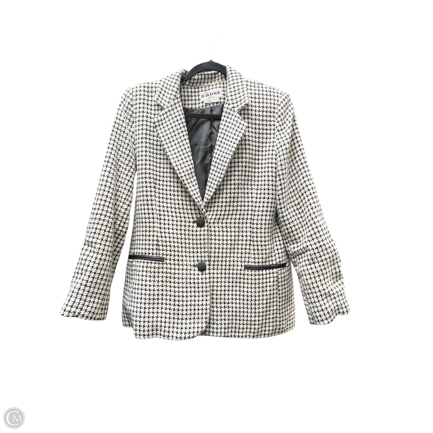 Blazer By Clothes Mentor In Black & White, Size: 8p