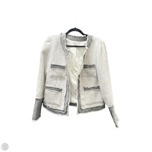 Blazer By Nanette By Nanette Lepore In Cream & Grey, Size: L