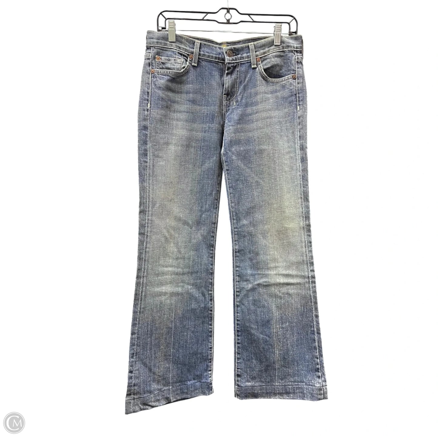 Jeans Flared By 7 For All Mankind In Blue, Size: 6