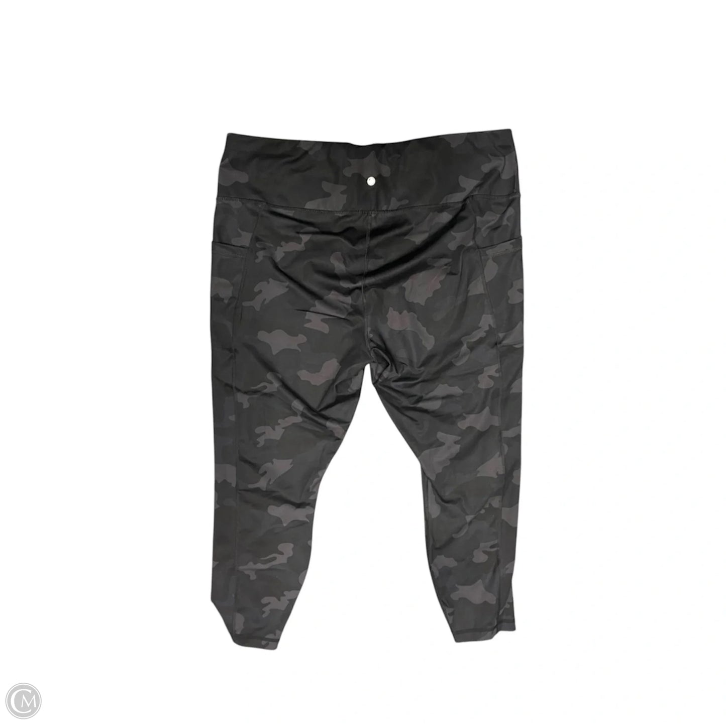 Athletic Leggings By Yogalicious In Camouflage Print, Size: 3x