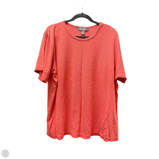 Top Short Sleeve By Lane Bryant In Red, Size: 3x