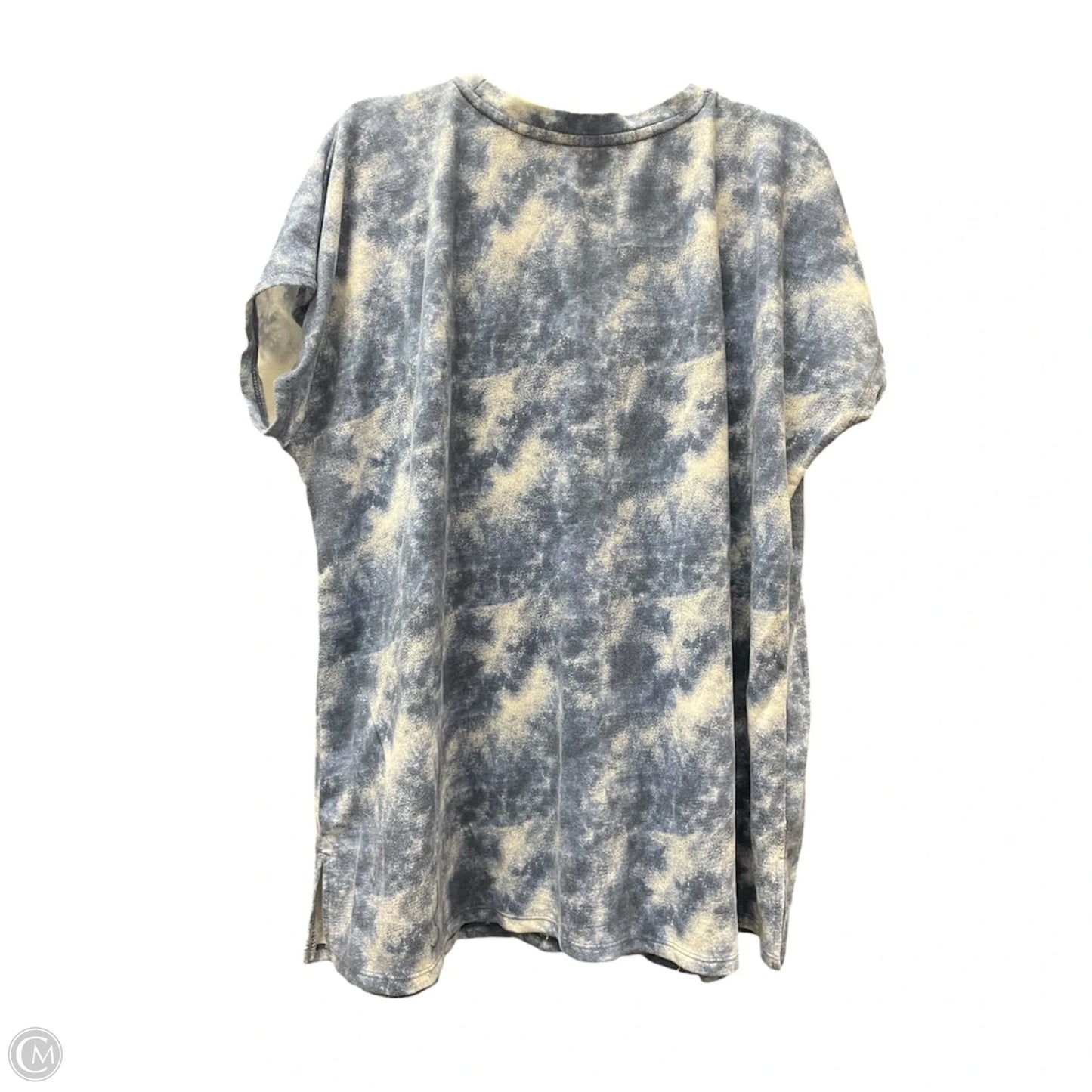 Top Short Sleeve By Livi Active In Tie Dye Print, Size: 2x