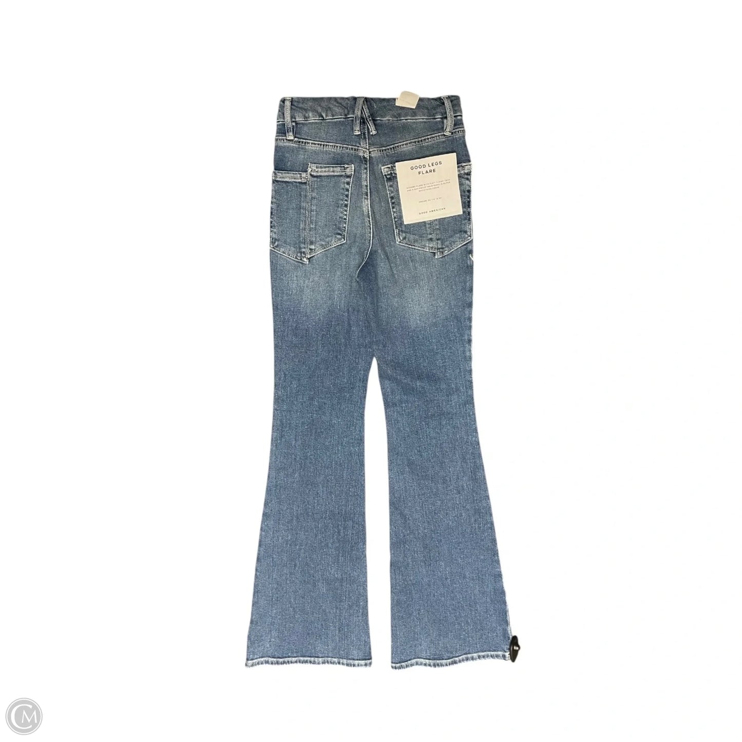 Jeans Flared By Good American In Blue, Size: 2