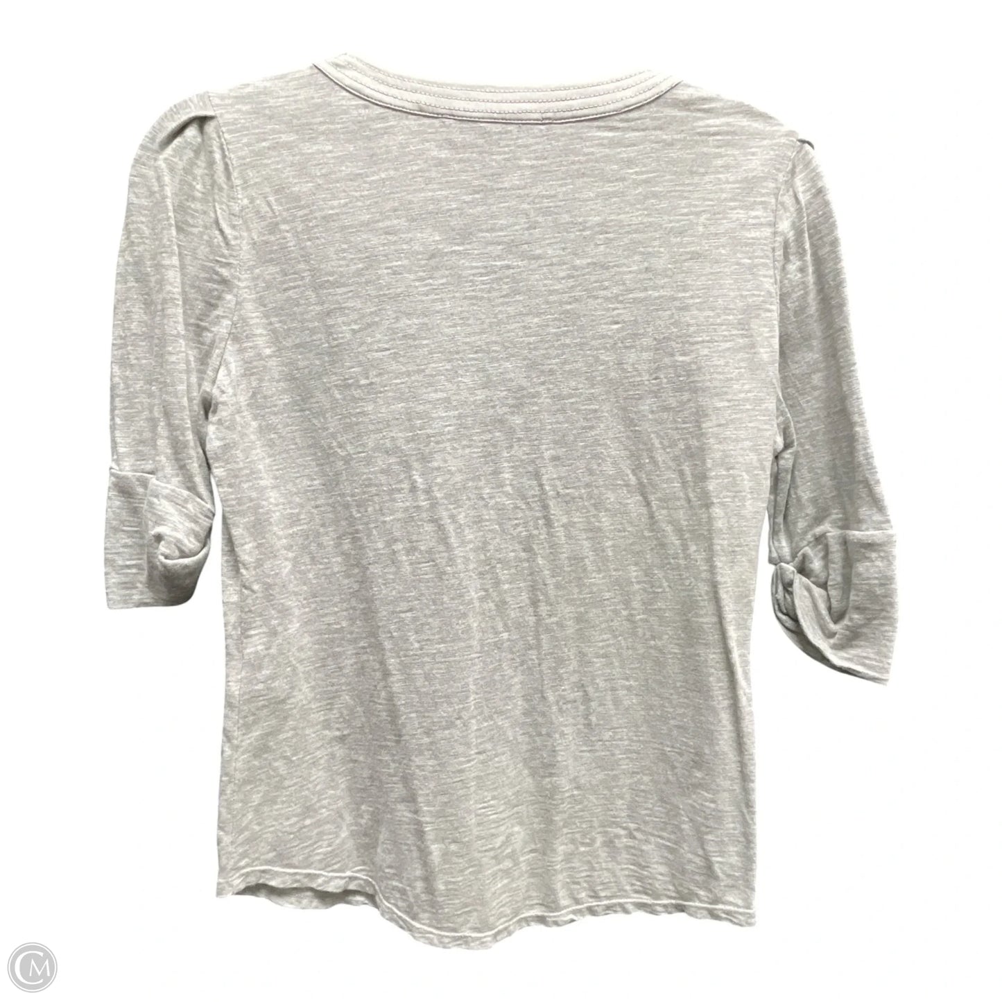 Top Short Sleeve By White House Black Market In Grey, Size: Xs