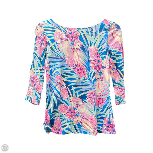 Top 3/4 Sleeve By Lilly Pulitzer In Multi-colored, Size: Xs
