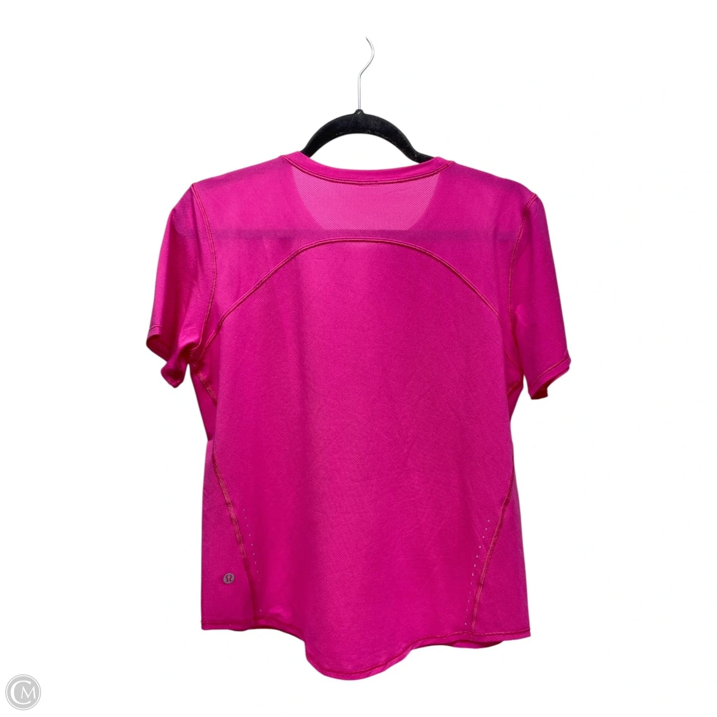 Athletic Top Short Sleeve By Lululemon In Pink, Size: 6