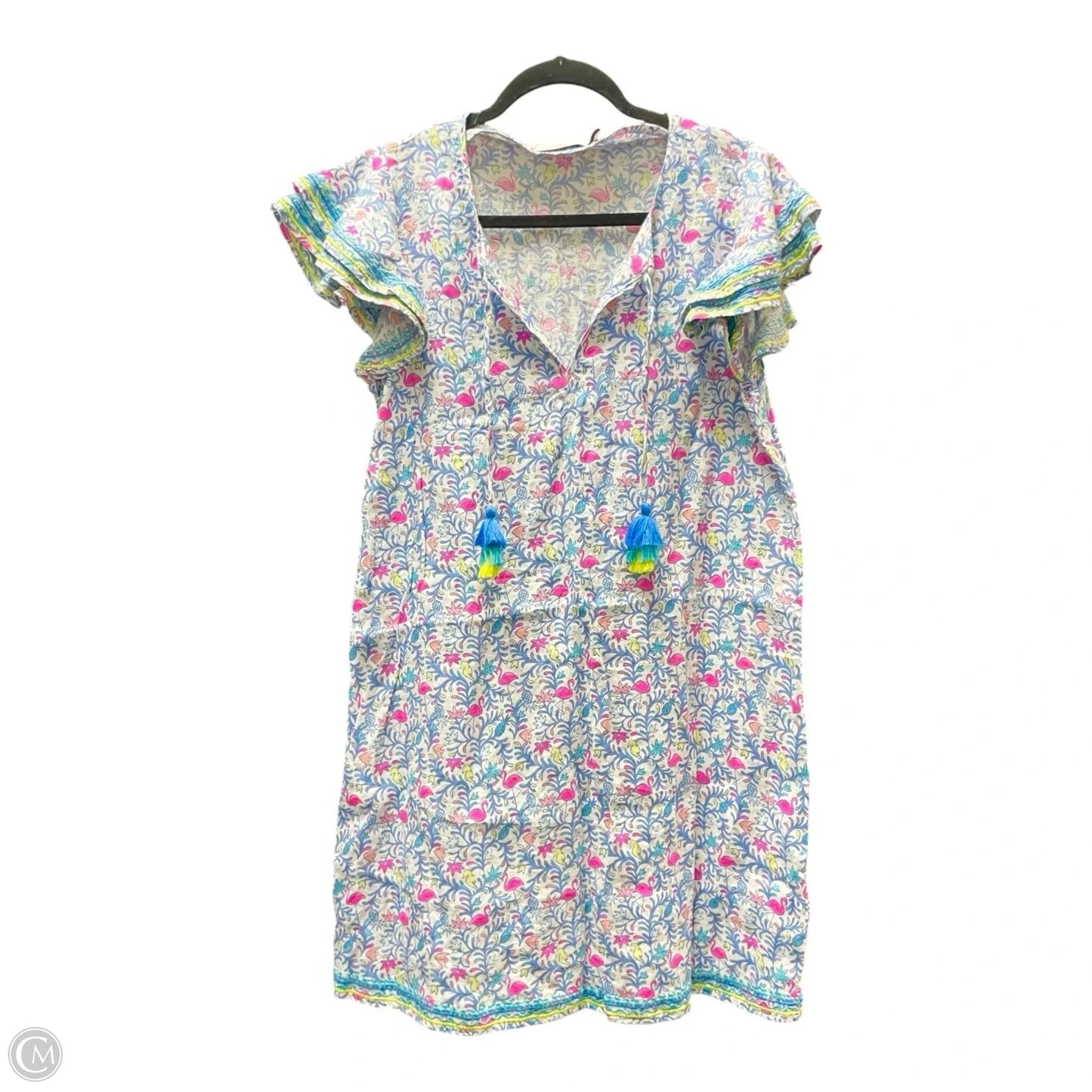 Dress Casual Short By Vineyard Vines In Tropical Print, Size: S