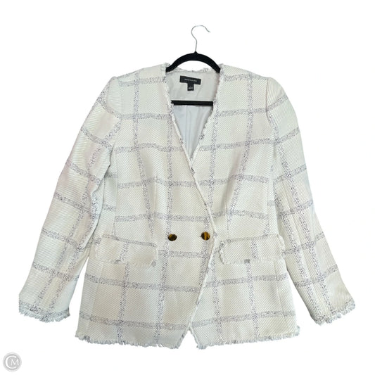 Blazer By Ann Taylor In Black & Cream, Size: 6