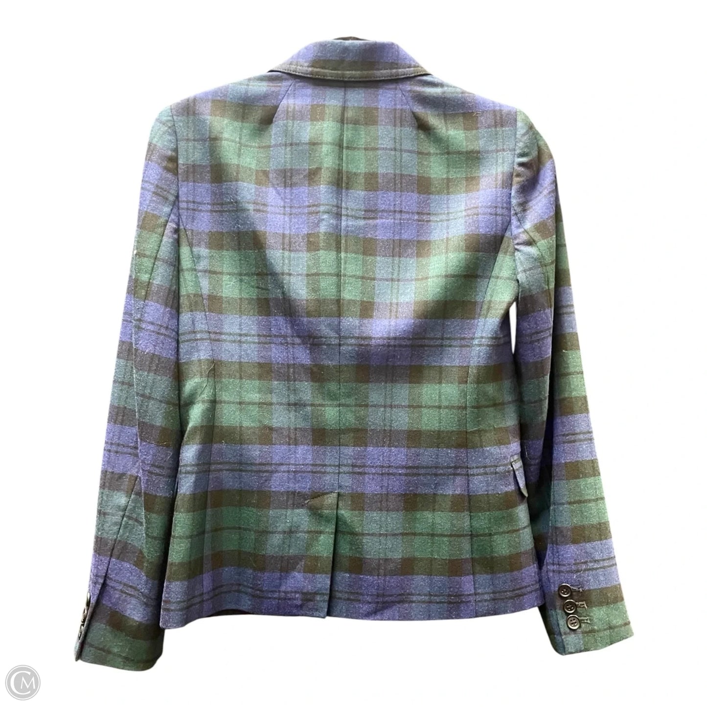 Blazer By J. Crew In Plaid Pattern, Size: 0