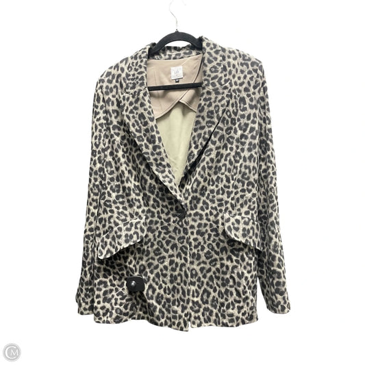 Blazer By Cabi In Animal Print, Size: 14