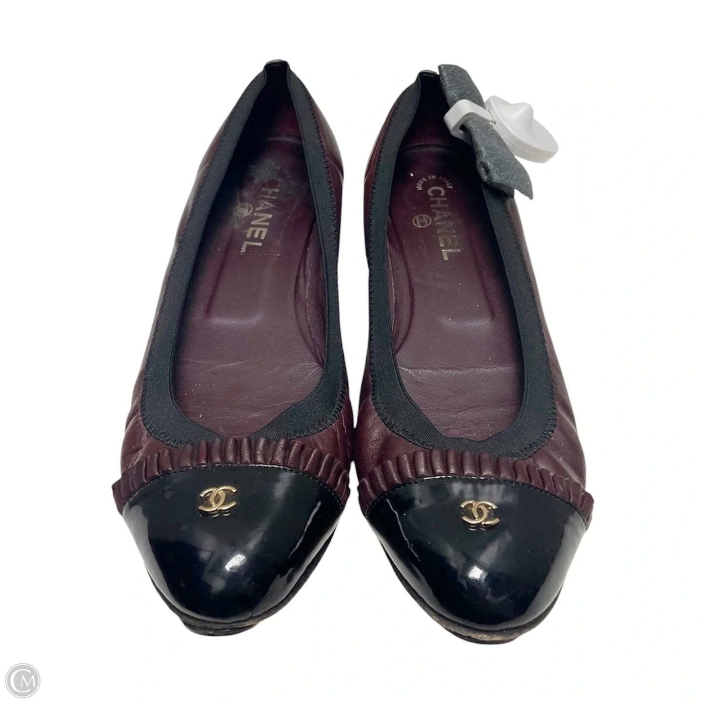 Shoes Luxury Designer By Chanel In Maroon, Size: 11