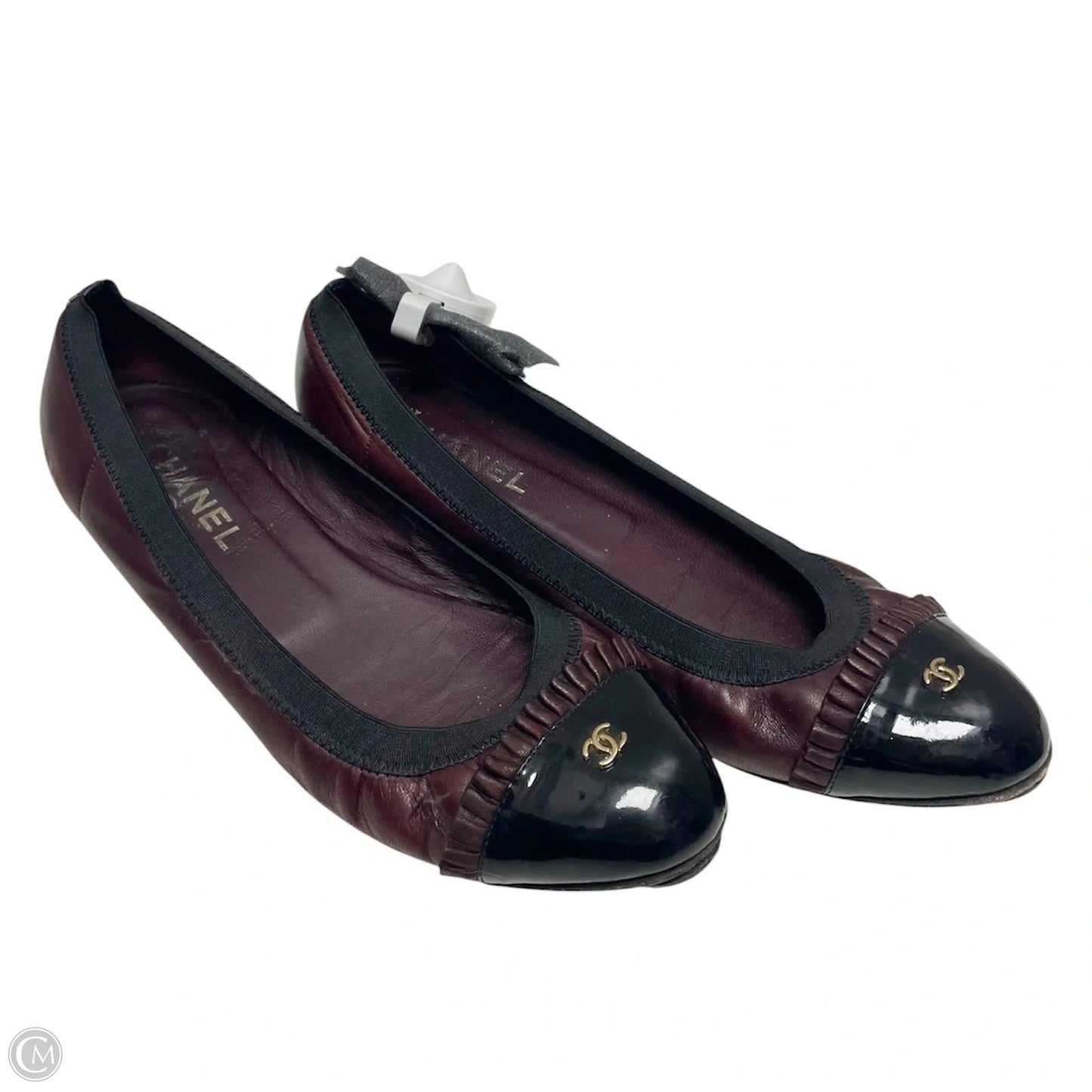 Shoes Luxury Designer By Chanel In Maroon, Size: 11