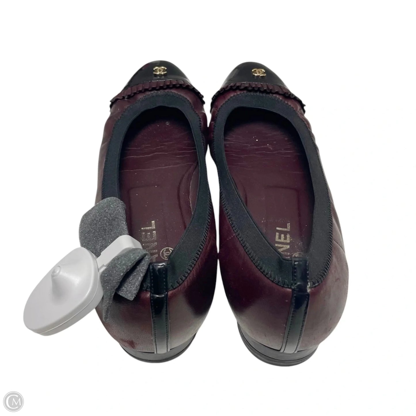 Shoes Luxury Designer By Chanel In Maroon, Size: 11