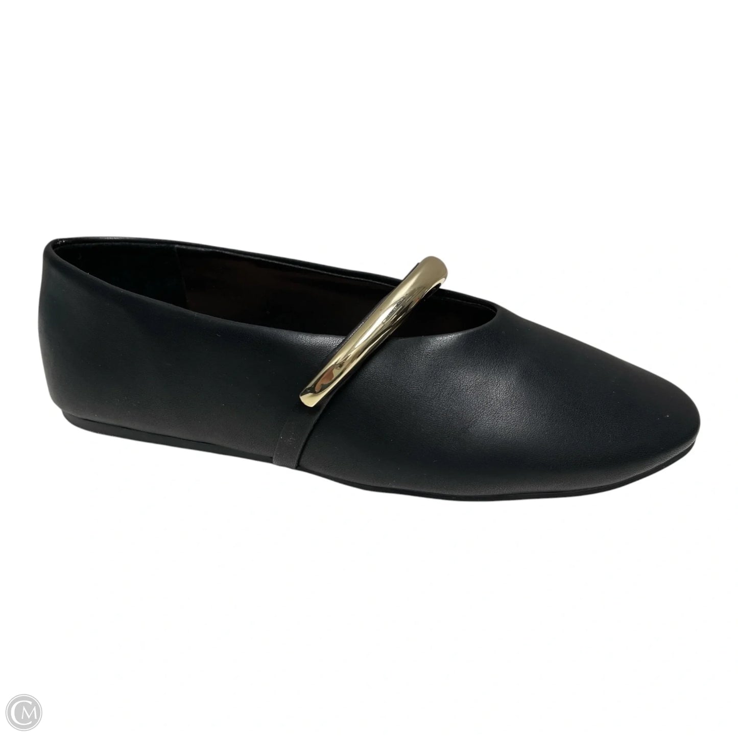 Shoes Flats By Inc In Black & Gold, Size: 6