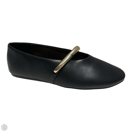 Shoes Flats By Inc In Black & Gold, Size: 5.5
