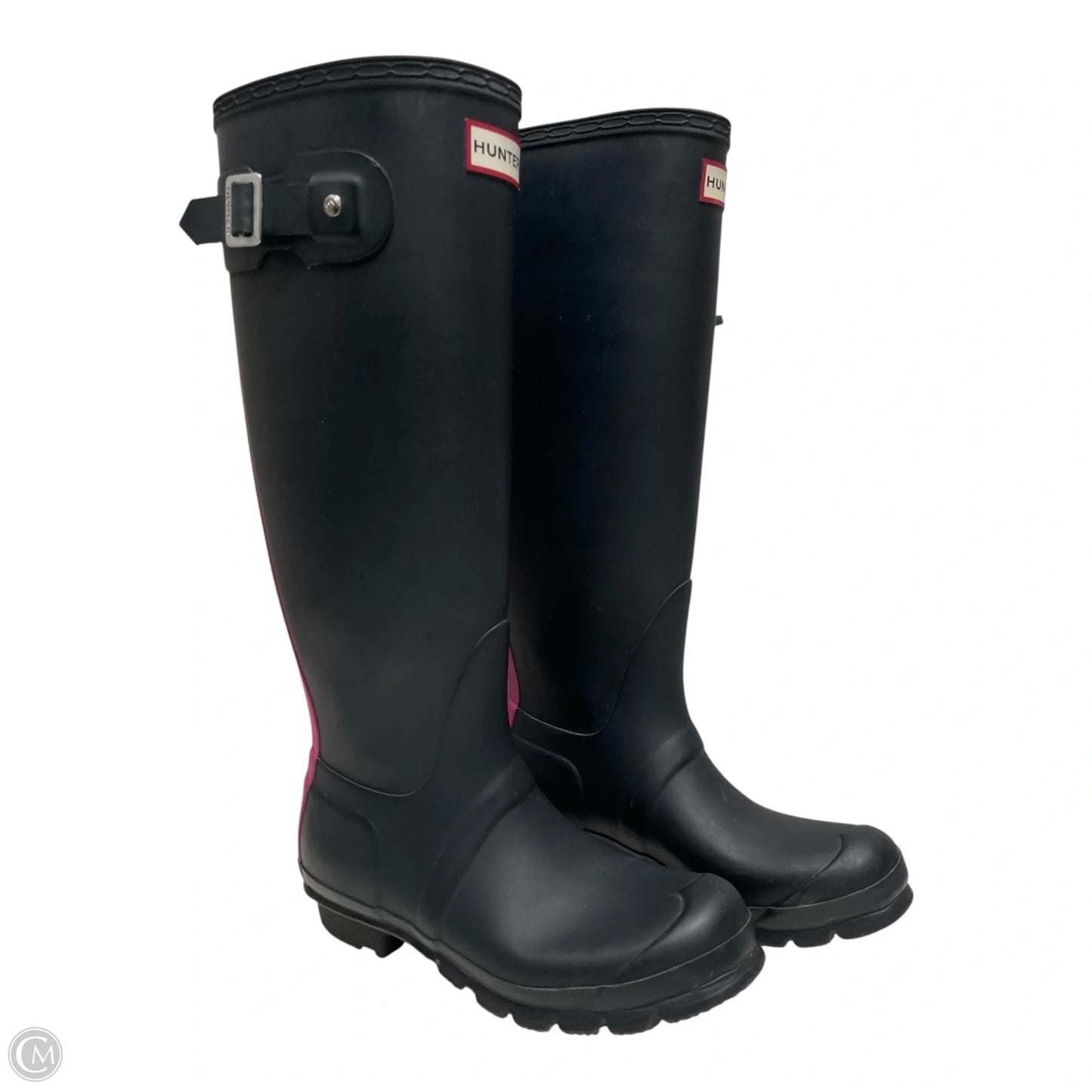 Boots Rain By Hunter In Blue & Pink, Size: 5